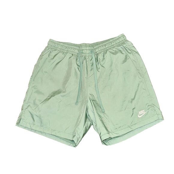 Nike Vintage Rare Sportswear Club Woven Track Shorts Nylon Shiny Mint Green S - Picture 4 of 9